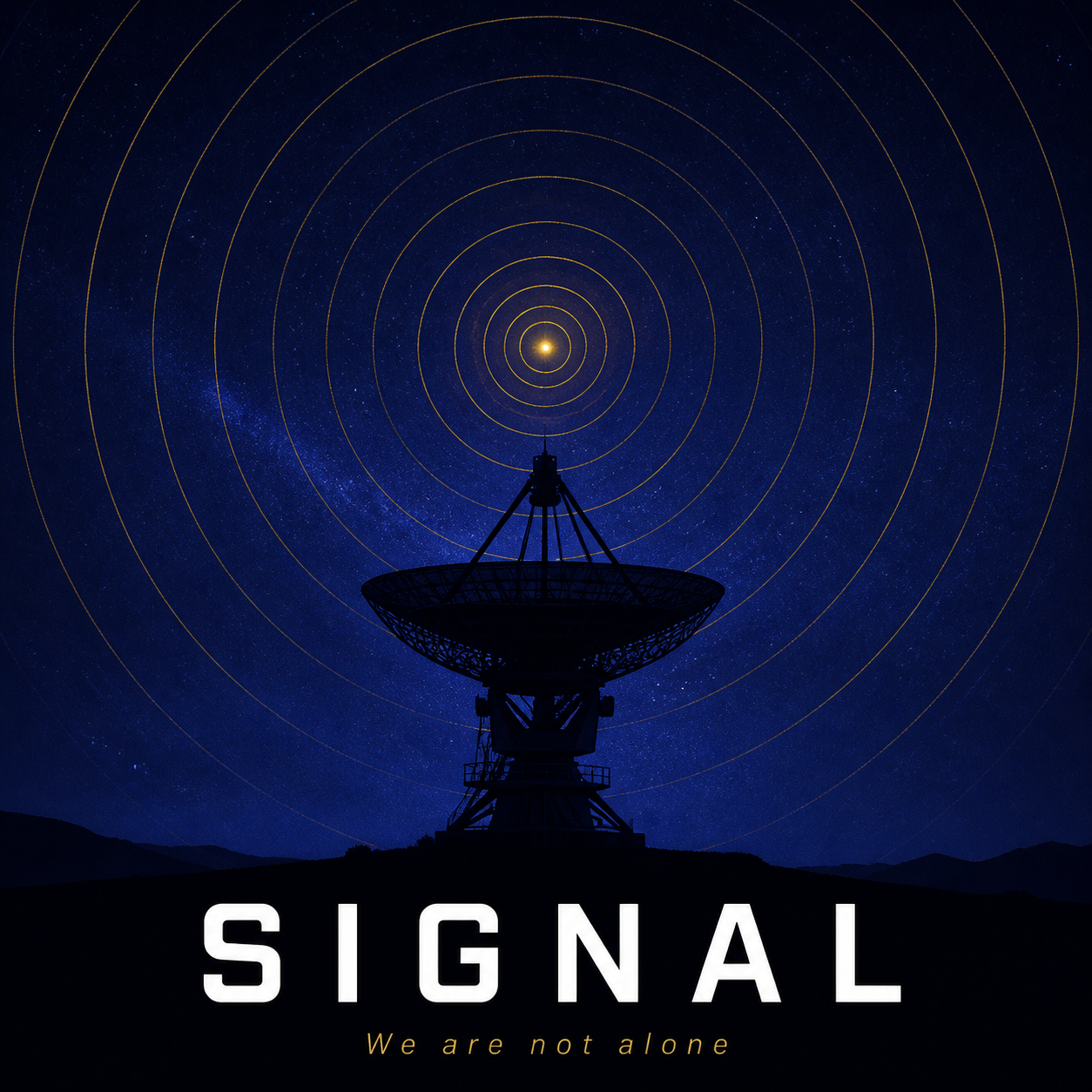 Minimalist Sci-Fi Movie Poster